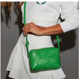 VICI Green Woven Crossbody Bag